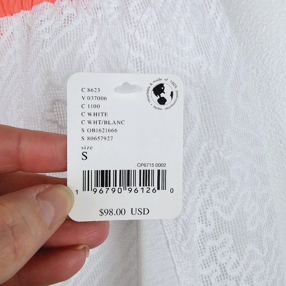 Free People Coral and White Skort - Picture 4 of 10